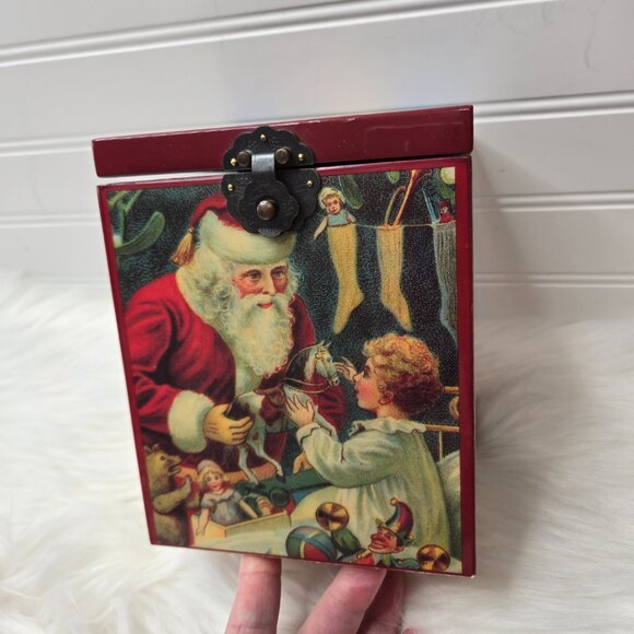 VTG Enesco St. Nicholas circa 1909 Santa Jack in the Box Taiwan Cantique de Noel - Picture 11 of 14